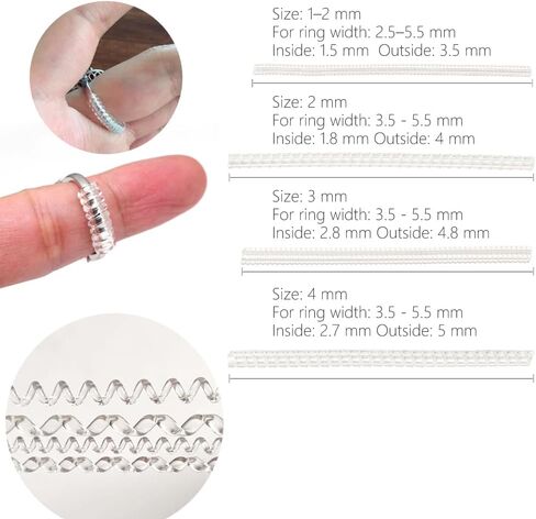 ring size adjuster for loose rings - invisible ring spacers for women and men, ring guards and sizers for loose rings in Saudi Arabia