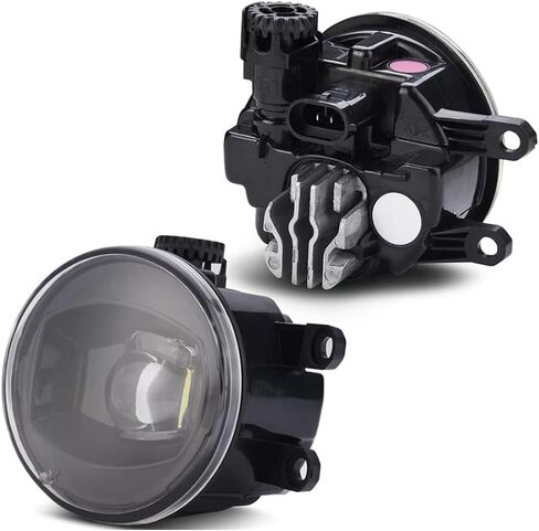 Upgraded LED Fog Light Assembly Compatible with 2006-2013 Toyota Camry RAV4 Highlander Corolla Avalon 4Runner Tacoma Tundra, Lexus GS350 HS250h LX570 RX350 RX450h, Left&Right fog lights, Black in Saudi Arabia