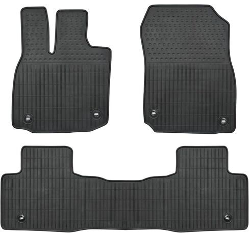 Car Floor Mats Custom Fit for Toyota Crown 2023 2024 2025 Black Rubber Auto Liner Mats All Weather Protection Odorless in Kuwait