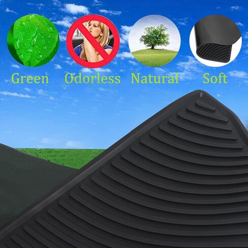 Car Floor Mats Custom Fit for Toyota Crown 2023 2024 2025 Black Rubber Auto Liner Mats All Weather Protection Odorless in Kuwait