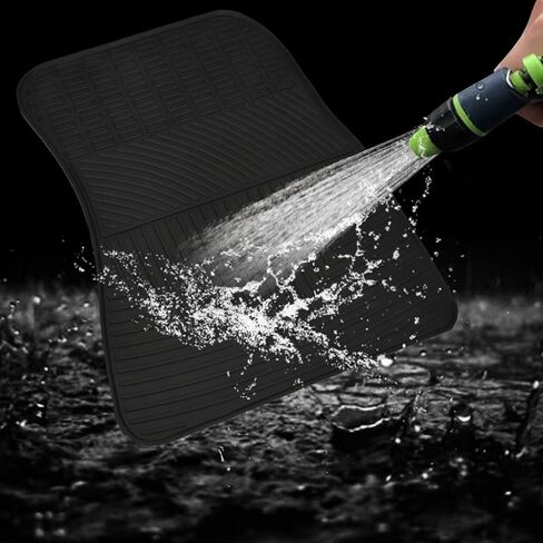 Car Floor Mats Custom Fit for Toyota Crown 2023 2024 2025 Black Rubber Auto Liner Mats All Weather Protection Odorless in Kuwait