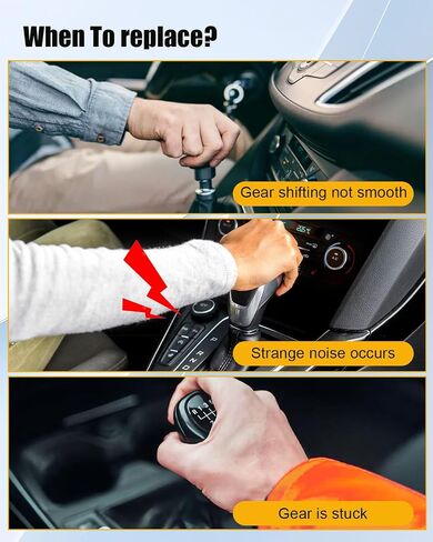 5 Speed Manual Gear Shift Knob مع حذاء جلدي مناسب لـ Honda Civic 2006 2007 2008 2008 2010 2011 استبدال 54102-SNA-A01 54102-SNA-A02 ، 3 حزمة in Saudi Arabia