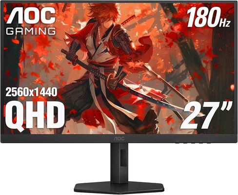 AOC Q27G4XN 27 "شاشة ألعاب ، 2K QHD 2560x1440 ، 180 هرتز 1ms ، المزامنة التكيفية ، قابلة للتعديل ، 2x HDMI 2.0 ، منفذ عرض 1x ، Xbox/PS5/Switch جاهز ، 3 سنوات من الصفر منفر in Kuwait