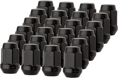 DPAccessories 24 Black 12x1.5 مغلق من الانتفاخ الجوز المكسرات - مقعد المخروط - 19 مم HEX LCB3B6HE -BK04024 in Saudi Arabia
