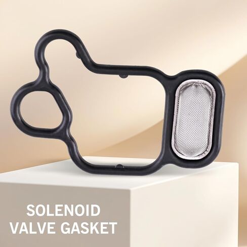 لحشية الملف اللولبي ، مصفاة الصمام ، تحويل إصلاح الإصلاح OEM #15815-R40-A01 91319-PAA-A01 01239500 VVS907 VTEC ، متوافق مع ILX TSX Honda Civic CR-V CROSSTOUR (Black) in Kuwait