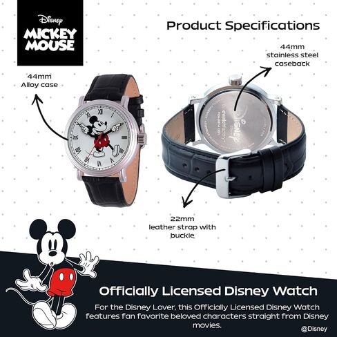 Disney Mickey Mouse Adult Vintage Articulating Hands Analog Quartz Watch in Kuwait