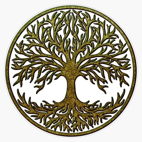 yggdrasil celtic شجرة الحياة العالمية شجرة الطبيعة الكيلتس viking ملصق ملصق ملصق فينيل VINYL 5 " in Saudi Arabia