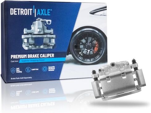 Detroit Axle - Rear Left Brake Caliper w/Bracket Replacement for Ford E-150 E-250 E-350 Econoline Club Wagon Super Duty in Saudi Arabia