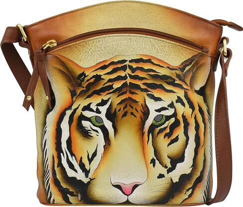 Anuschka Women's Original Hand-Painted Genuine Leather Large Crossbody in Saudi Arabia