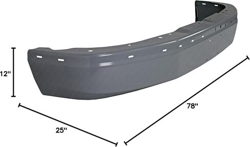 مصدات التي تقدم-شريط الوجه الأمامي الصلب الصلب/الغلاف العلوي 2-PC متوافق مع 2003-2025 Chevy Express GMC Savana Van 03-25 ، GM1002425 GM1000693 in Saudi Arabia