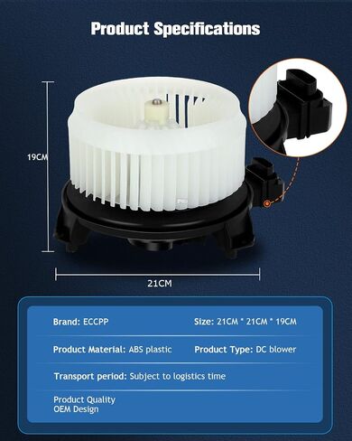 ECCPP Fit for Toyota ABS Plastic Heater Blower Motor w/Fan Blower Motor Replacement fit for 2011-2016 Scion tC /2008-2015 Scion xB /2006-2015 Toyota RAV4 /2009-2014 Toyota Matrix in Saudi Arabia