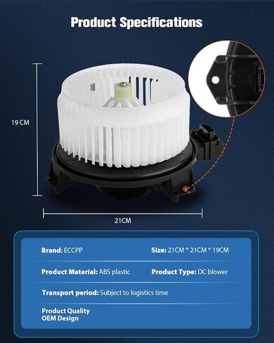 ECCPP Fit for Toyota ABS Plastic Heater Blower Motor w/Fan Blower Motor Replacement fit for 2011-2016 Scion tC /2008-2015 Scion xB /2006-2015 Toyota RAV4 /2009-2014 Toyota Matrix in Saudi Arabia