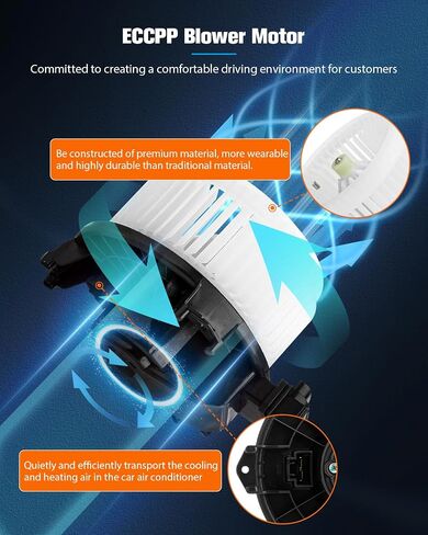 ECCPP Fit for Toyota ABS Plastic Heater Blower Motor w/Fan Blower Motor Replacement fit for 2011-2016 Scion tC /2008-2015 Scion xB /2006-2015 Toyota RAV4 /2009-2014 Toyota Matrix in Saudi Arabia