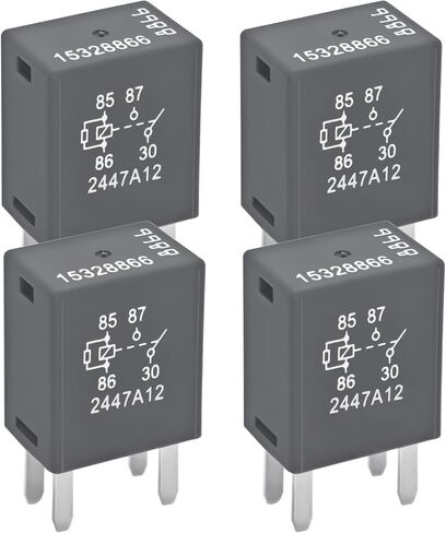 15328866 Automotive Relay (Pack of 2), 12VDC 20A 4 Terminal Multi-Use Relay 8385, 4-Pin High Power Relay - Compatible with GM GMC Chevy Buick Vehicle in Kuwait