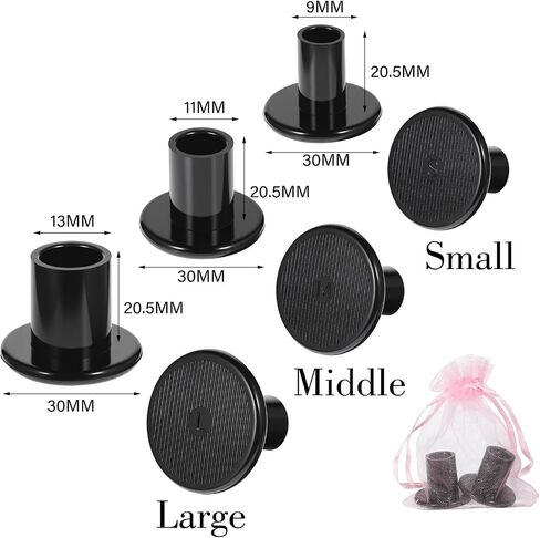 6 Pairs Clear High Heel Protectors, 3 Size Heel Protectors for Grass, High Heel Stoppers for Grass, Soft Heel Covers for Walking on Grass and Uneven Floor (S/M/L) in Kuwait