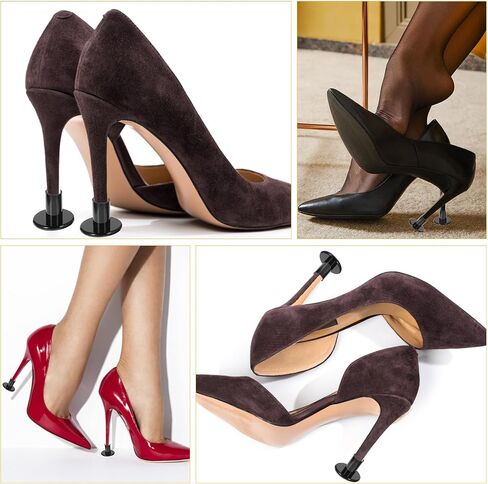 6 Pairs Clear High Heel Protectors, 3 Size Heel Protectors for Grass, High Heel Stoppers for Grass, Soft Heel Covers for Walking on Grass and Uneven Floor (S/M/L) in Kuwait