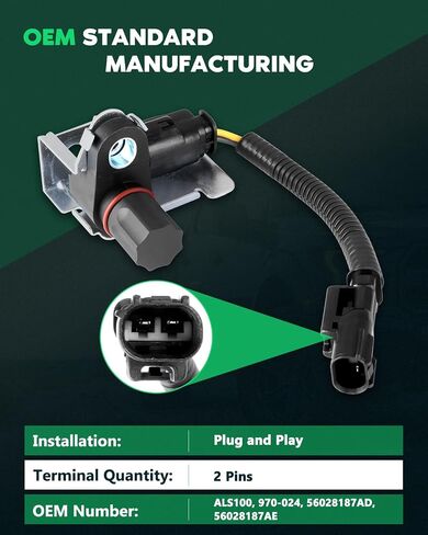 SCITOO ABS Wheel Speed Sensor for 1999-2004 for Dodge Dakota,1998-2003 for Dodge Durango,1999-2005 for Dodge for Ram 1500 Left Right Rear ALS100 in Saudi Arabia