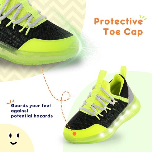 amzzpik lumikick Kids تضيء الأحذية للأولاد Girls Tennis المشي أحذية رياضية مضيئة للطفل الصغير in Kuwait