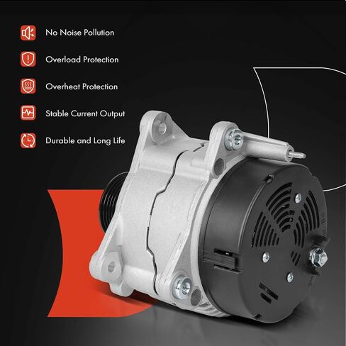 A-Premium Alternator Compatible with Volkswagen EuroVan 1999 2000 2001 2002 2003 2.8L, 12V 150A 7-Groove Pulley Clockwise, Replace# 0123520002, 028903025C in Saudi Arabia