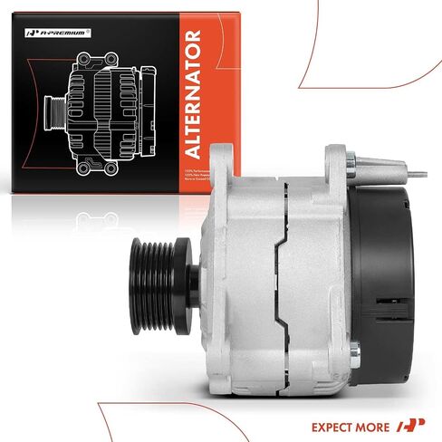 A-Premium Alternator Compatible with Volkswagen EuroVan 1999 2000 2001 2002 2003 2.8L, 12V 150A 7-Groove Pulley Clockwise, Replace# 0123520002, 028903025C in Saudi Arabia