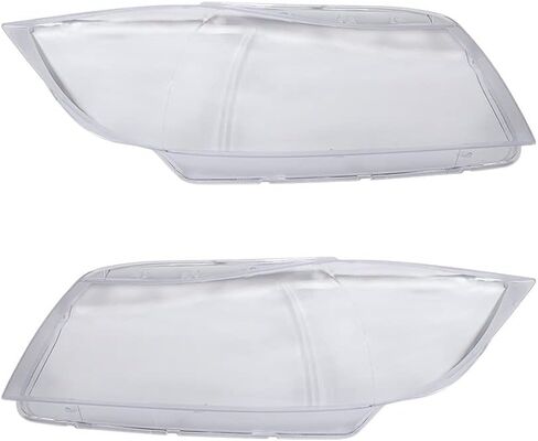 2PCS المصباح الأمامي يتوافق مع 2005-2011 BMW E90 E91 323i 325i 328i 328xi 335xi 335d 335i Xdrive Xenon Headlamp Shell عدسة شفافة ، واضحة ، واضحة in Saudi Arabia