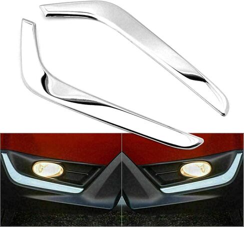 LIRU Car Auto Front Bumper Fog Light Lower Cover Eyelid Trim Chrome for HONDA CRV 2017 2018 2019 in Saudi Arabia