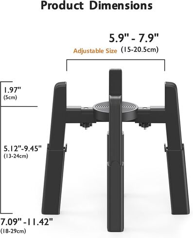 CZPET Raised Dog Bowl Stand with 51oz Stainless Steel Bowl Large Capacity, Single Elevated Dog Bowl, Size and Height Adjustable, Easy Assembly and Stable Stand for Large Dogs in Saudi Arabia