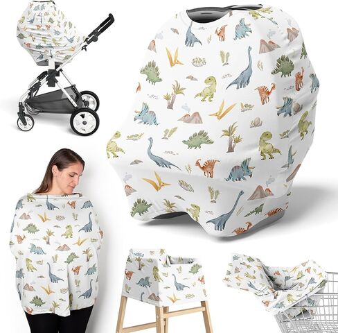 Sweet Jojo Designs Western Cowboy Boy Infant Baby Car Seat Cover Nursing Breastfeeding High Chair Shopping Cart Stroller Carseat Canopy Carrier Multipurpose Use Wild West South Horse Cow Farm Animal in Saudi Arabia