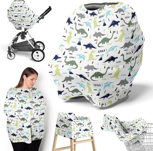 Sweet Jojo Designs Western Cowboy Boy Infant Baby Car Seat Cover Nursing Breastfeeding High Chair Shopping Cart Stroller Carseat Canopy Carrier Multipurpose Use Wild West South Horse Cow Farm Animal in Saudi Arabia
