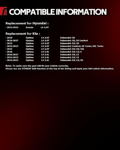 Torchbeam 178328 ضاغط مكيف الهواء AC مع القابض متوافق مع 2012-2018 Optima EX/LX/Limted/S/SX/SX Limited/SX Turbo/SXL/SXL Turbo ، 2012-2014 Sonata 2.0L in Saudi Arabia