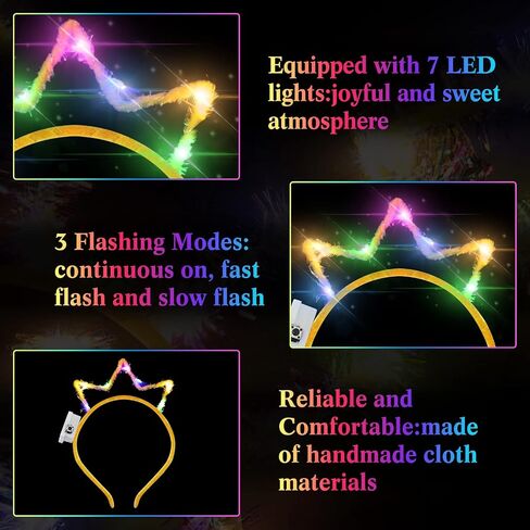 Willbond 40 PCS Light Up Crown LED LED GLOW CROWN HAGERGENGERISES ASSOCIES FOR BIRDIAN in Saudi Arabia