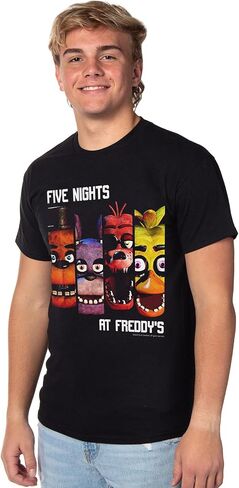 خمس ليال في Freddy's T-Shirt Men Forme Columns Game Game Game Tee tee in Saudi Arabia