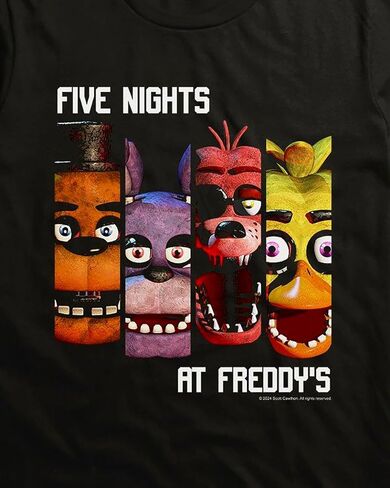 خمس ليال في Freddy's T-Shirt Men Forme Columns Game Game Game Tee tee in Saudi Arabia