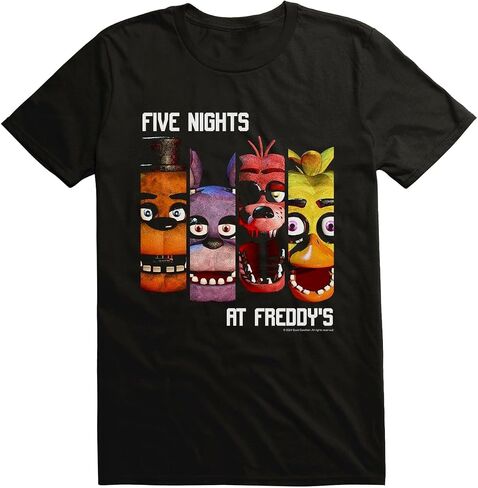 خمس ليال في Freddy's T-Shirt Men Forme Columns Game Game Game Tee tee in Saudi Arabia
