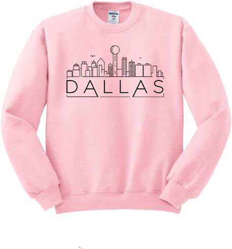 TeesAndTankYou Skyline Dallas Texas Sweatshirt Unisex in Kuwait