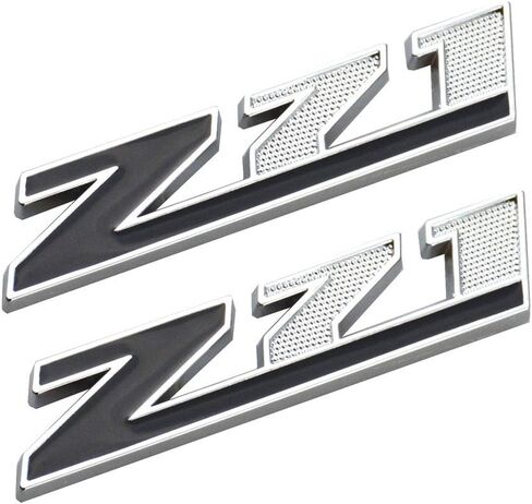 Aimoll 2PCS (الحجم الصغير) Z71 شعارات ، استبدال شعارات شارات 3D Aolly لـ GMC Chevy Silverado Sierra Suburban Colorado (Chrome Red) in Saudi Arabia