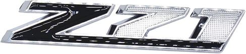 Aimoll 2PCS (الحجم الصغير) Z71 شعارات ، استبدال شعارات شارات 3D Aolly لـ GMC Chevy Silverado Sierra Suburban Colorado (Chrome Red) in Saudi Arabia