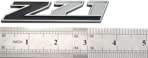 Aimoll 2PCS (الحجم الصغير) Z71 شعارات ، استبدال شعارات شارات 3D Aolly لـ GMC Chevy Silverado Sierra Suburban Colorado (Chrome Red) in Saudi Arabia