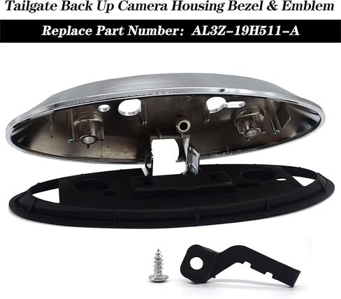 Rldym Tailgate Back Up Camera Housing Bezel AL3Z-19H511-A for Ford F150 F250 F350 2009-2014 with Chrome Color in Saudi Arabia
