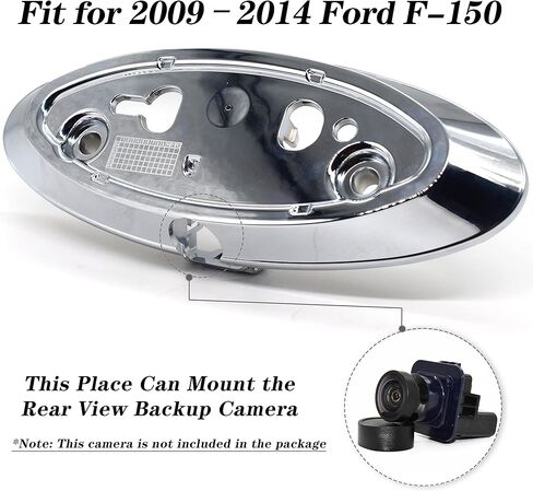 Rldym Tailgate Back Up Camera Housing Bezel AL3Z-19H511-A for Ford F150 F250 F350 2009-2014 with Chrome Color in Saudi Arabia