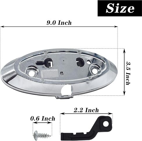 Rldym Tailgate Back Up Camera Housing Bezel AL3Z-19H511-A for Ford F150 F250 F350 2009-2014 with Chrome Color in Saudi Arabia