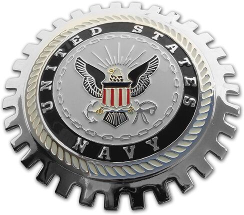عام الولايات المتحدة الأمريكية المحاربين القدامى في البحرية USVC شارة شارة السيارات للشاحنات والسيارات ، الفولاذ المقاوم للصدأ in Saudi Arabia