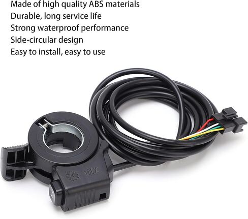 VBESTLIFE Electric Thumb Dial Speed Controller with Horn Thumb Throttle Electric Modified Accessories in Saudi Arabia