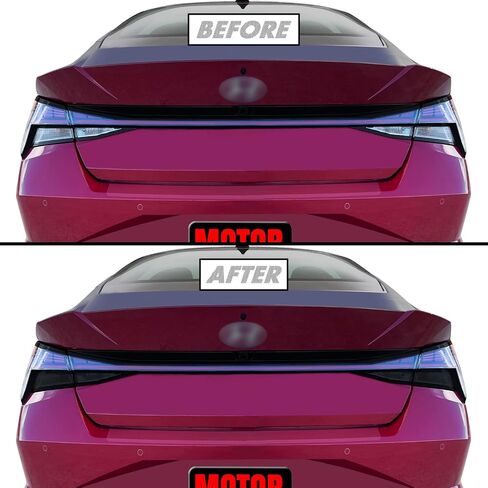 SlickMod PreCut Vinyl Smoke Tint for 2021-2023 Hyundai Elantra N Line Tail Light (20% Dark Smoke, 1. Taillight) in Saudi Arabia
