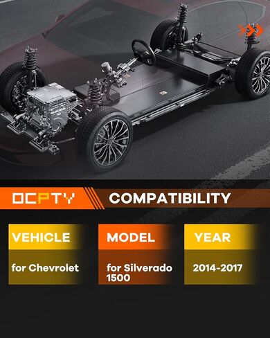 Ocpty Front Complete Struts Assembly + REACTRABS RACKS FITS 2014-2017 لـ CHEVY SILVERADAD 1500 Struts 139112 345074 - مجموعة من 4 in Saudi Arabia