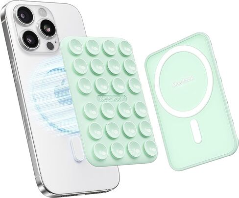 Klearlook Magnetic Phone Phone Mount for Magsafe ، حامل قبضة الهاتف اللزج القابل للإزالة للمكياج/Selfie/Selfie/Live Breather/Vlog لـ Tiktok & Instagram المؤثر/الخالق ، الشفافة in Kuwait