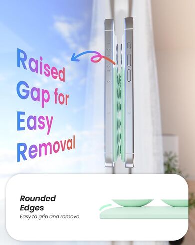 Klearlook Magnetic Phone Phone Mount for Magsafe ، حامل قبضة الهاتف اللزج القابل للإزالة للمكياج/Selfie/Selfie/Live Breather/Vlog لـ Tiktok & Instagram المؤثر/الخالق ، الشفافة in Kuwait