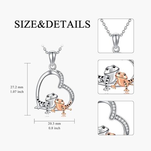 Bearded Dragon Sterling Silver Pendant Necklace - Lizard Jewelry Gifts for Women in Saudi Arabia