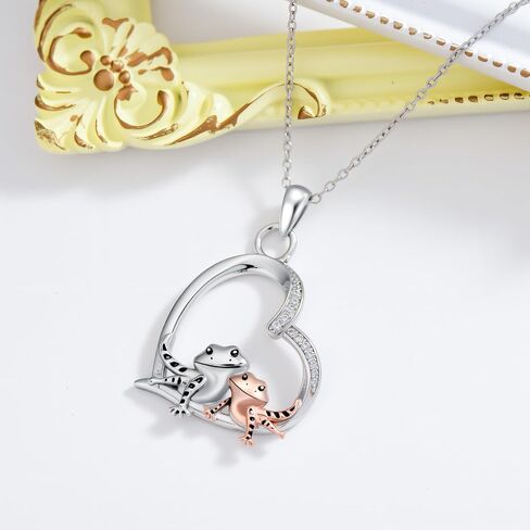 Bearded Dragon Sterling Silver Pendant Necklace - Lizard Jewelry Gifts for Women in Saudi Arabia