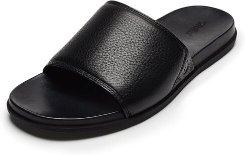Olukai Olali Slide Men's Leather Sandals ، دعم حزام وقوس مريح ، مواد ناعمة ودائمة ، ارتداء طوال اليوم in Saudi Arabia